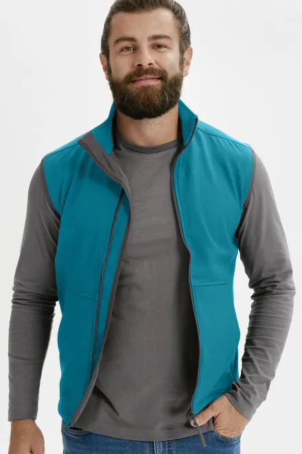 Gilet homme, turquoise foncé