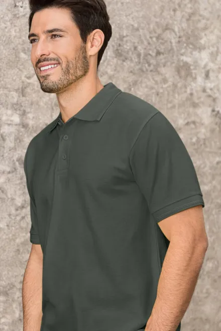 Polo ample homme, ardoise sombre
