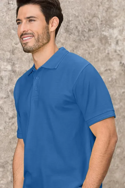 Polo ample homme, bleu clair