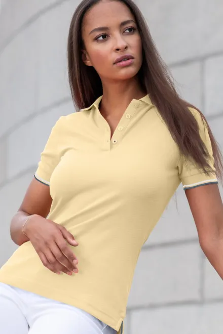 Polo classique femme, vanille