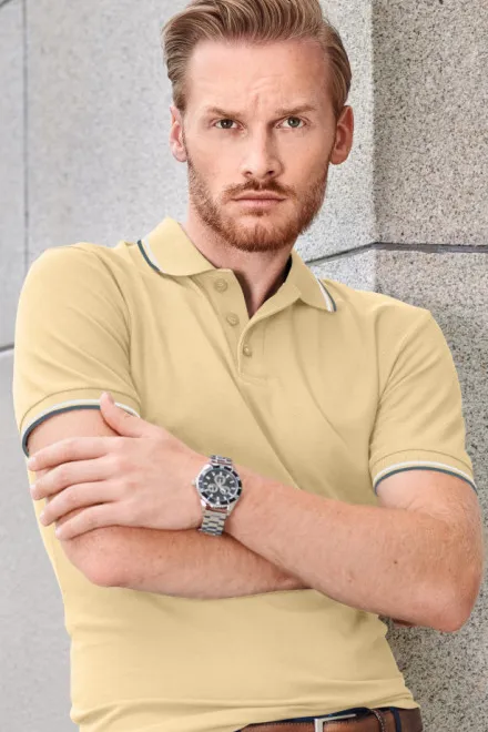 Polo classique pour hommes, vanille