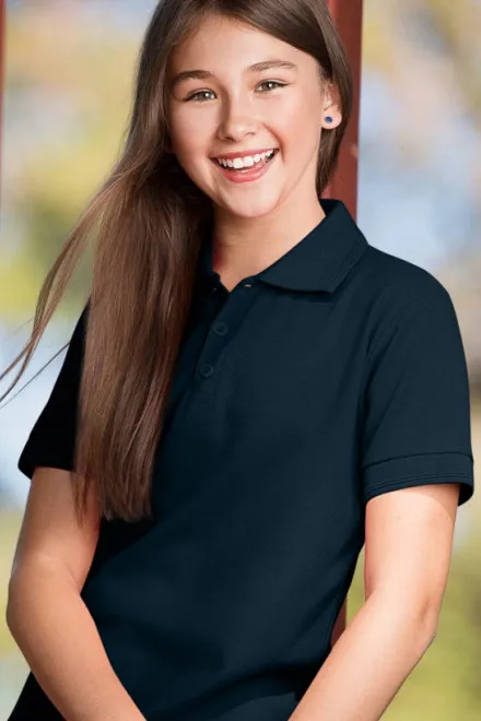 Polo pour enfants, bleu foncé