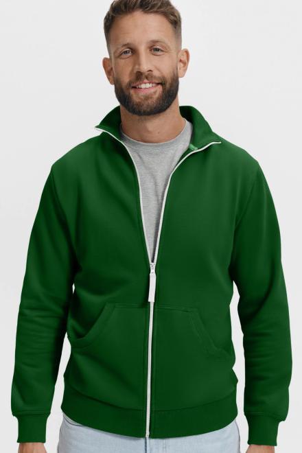 Sweat à Capuche Homme Green Woods – Marron, Coton, Fermeture Zip, Taille S
