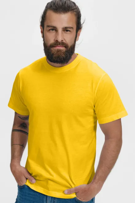 T-shirt classique, jaune