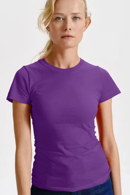 T-shirt classique pour femme, violet