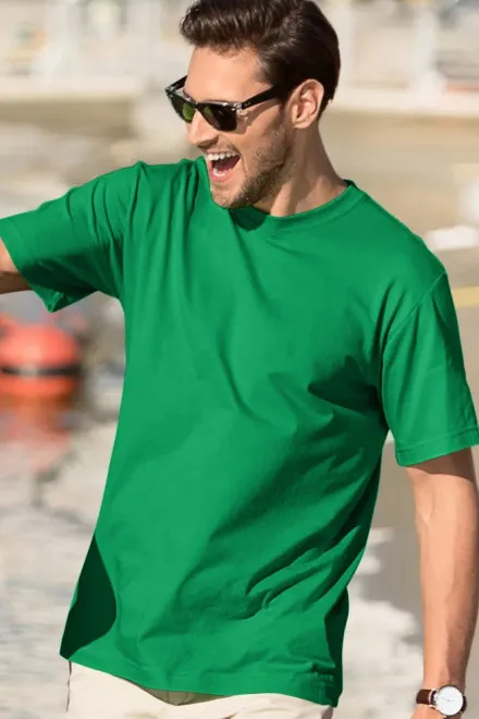 T-shirt classique pour hommes, herbe verte