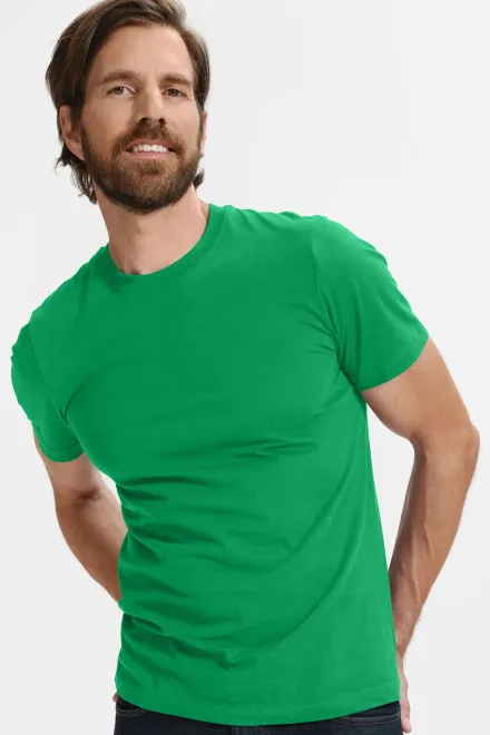 T-shirt classique pour hommes, herbe verte