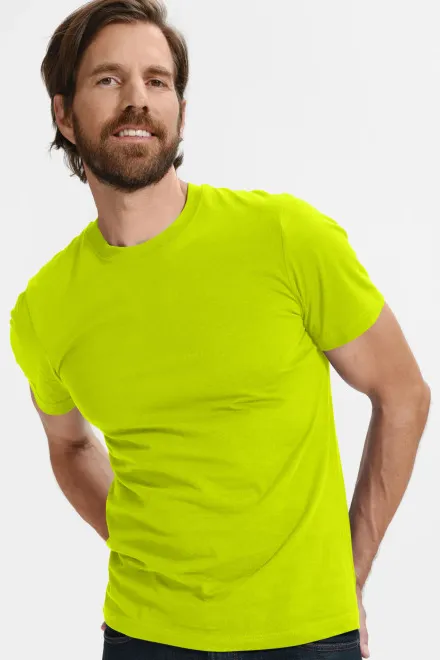 T-shirt classique pour hommes, vert citron