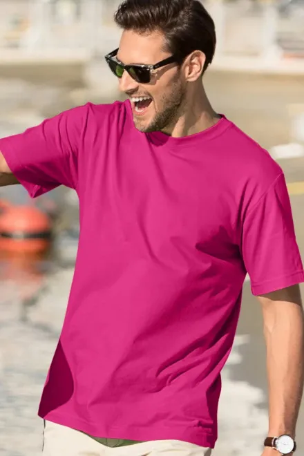 T-shirt classique pour hommes, violet