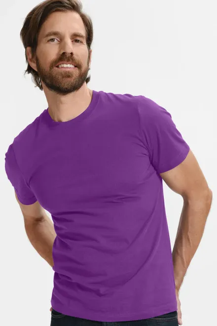 T-shirt classique pour hommes, violet