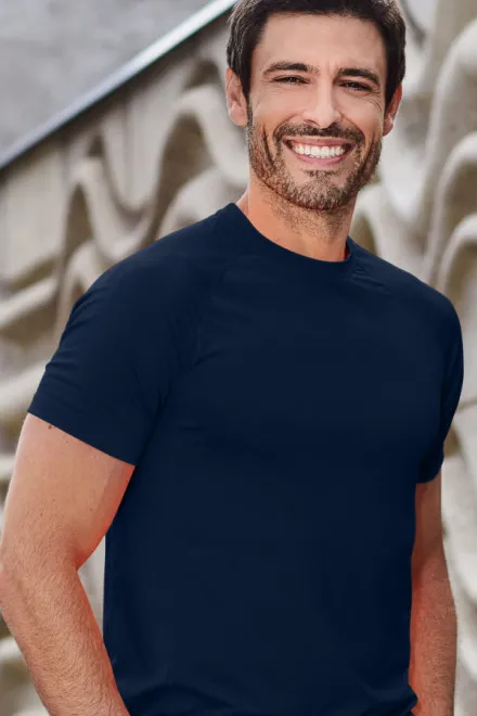 T-shirt de sport homme, bleu foncé