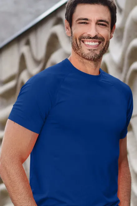 T-shirt de sport homme, bleu royal