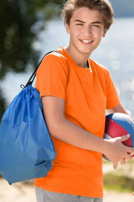 T-shirt de sport pour enfants, orange fluo