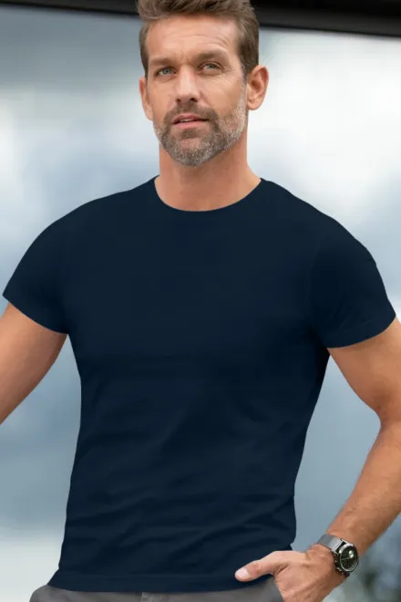 T-shirt exclusif pour hommes, bleu foncé