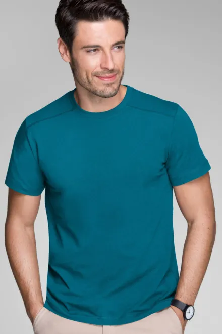 T-shirt homme décoré, petrol blue