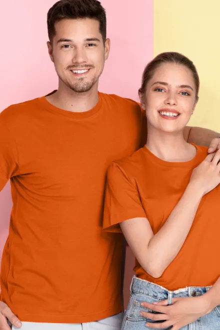 T-shirt léger à manches courtes, orange