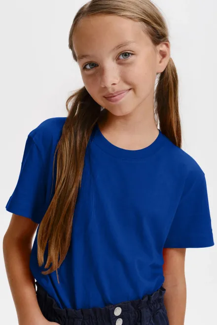 T-shirt léger pour enfants, bleu royal