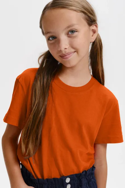 T-shirt léger pour enfants, orange