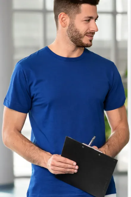 T-shirt résistant pour hommes, bleu royal