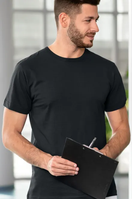 T-shirt résistant pour hommes, gris ébène