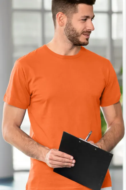 T-shirt résistant pour hommes, orange