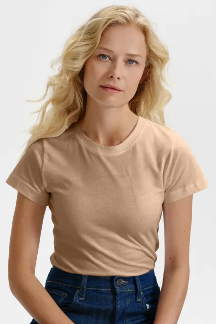 T-shirt simple femme, sablonneux