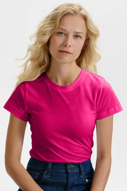 T-shirt simple femme, violet
