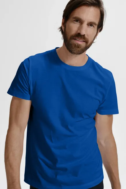 T-shirt simple homme, bleu royal