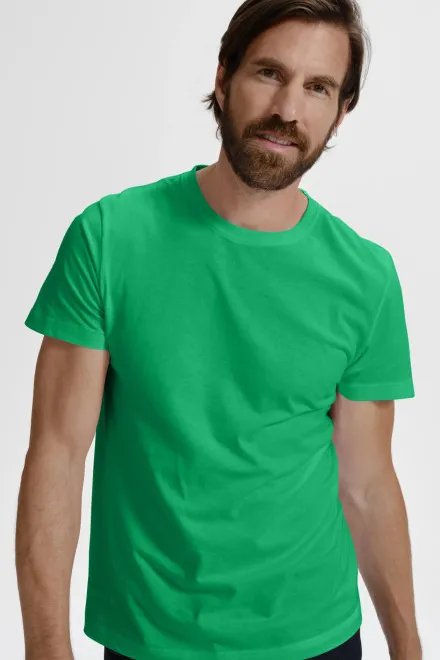 T-shirt simple homme, herbe verte