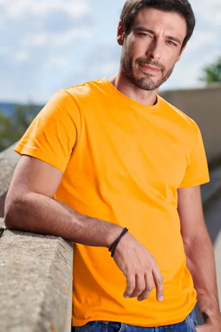 T-shirt simple homme, mandarine
