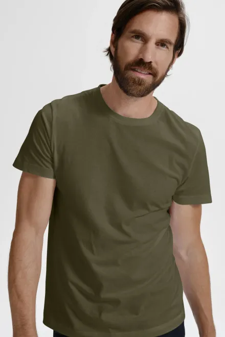 T-shirt simple homme, military