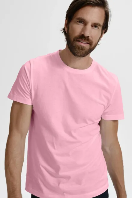 T-shirt simple homme, rose