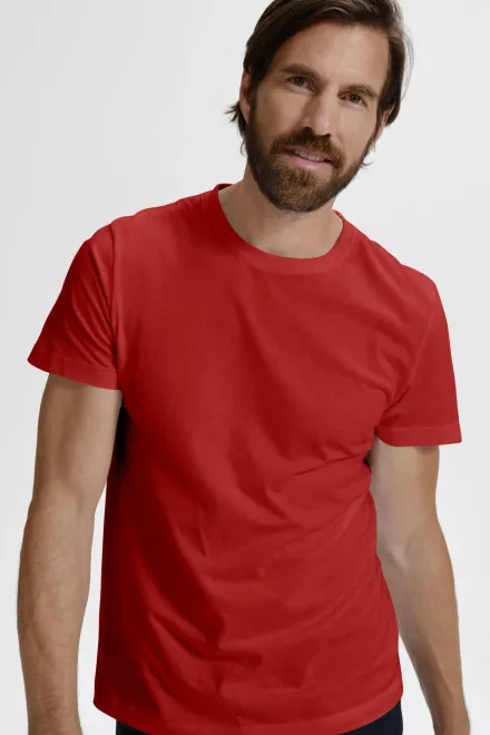 T-shirt simple homme, rouge