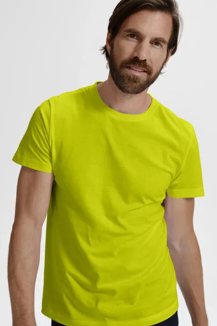 T-shirt simple homme, vert citron