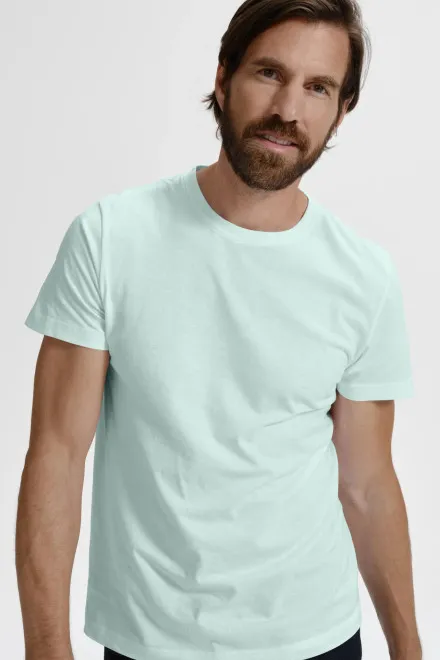 T-shirt simple homme, vert glace