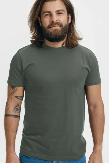 T-shirt unisexe plus épais, ardoise sombre