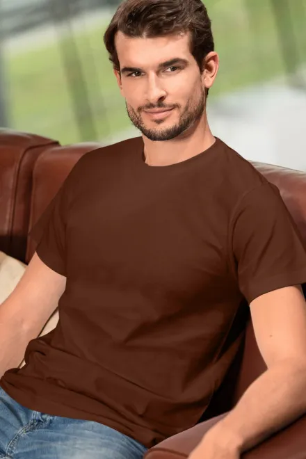 T-shirt unisexe plus épais, chocolat