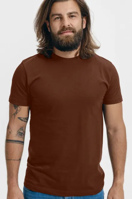 T-shirt unisexe plus épais, chocolat