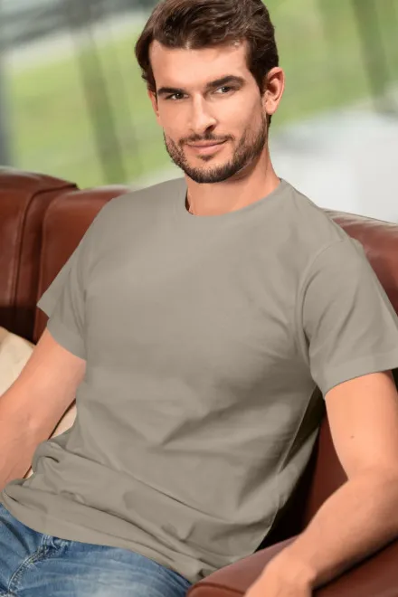 T-shirt unisexe plus épais, gris glacé