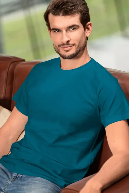 T-shirt unisexe plus épais, petrol blue