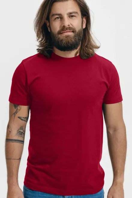 T-shirt unisexe plus épais, rouge marlboro