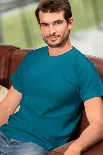 T-shirt unisexe plus épais, turquoise foncé