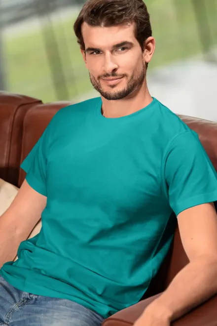 T-shirt unisexe plus épais, vert émeraude