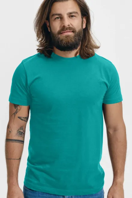 T-shirt unisexe plus épais, vert émeraude