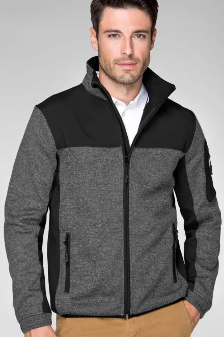 Veste temps libre homme, knit gray