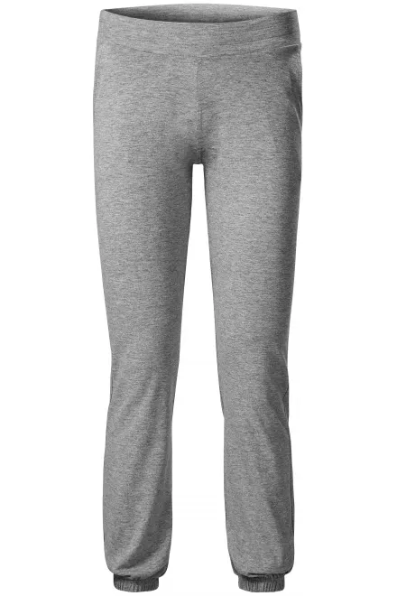 Pantalons de survêtement pour femmes avec poches - marbre gris foncé, M