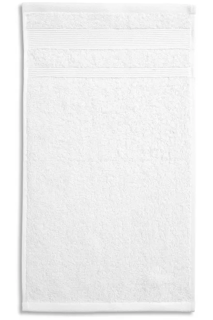 Petite serviette en coton biologique - blanche, 30x50cm