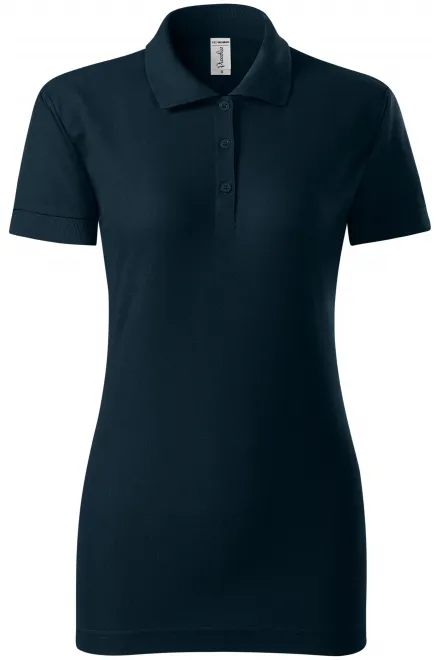 Polo ajusté pour femme - bleu foncé, S