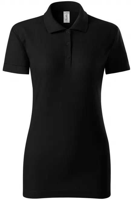 Polo ajusté pour femme - noir, S