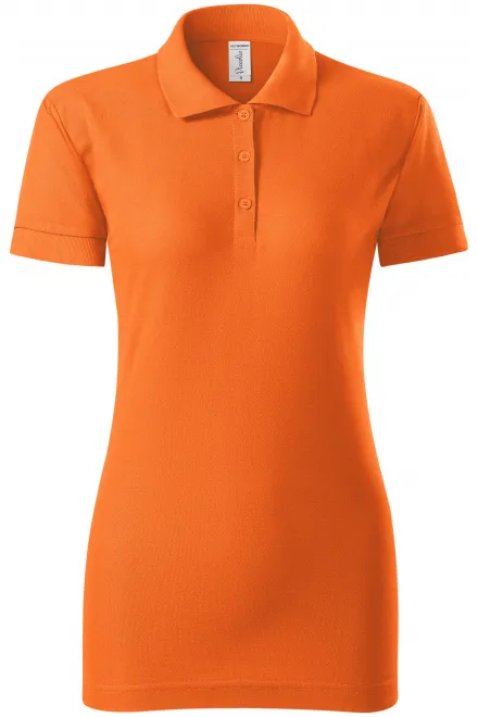 Polo ajusté pour femme - orange, S